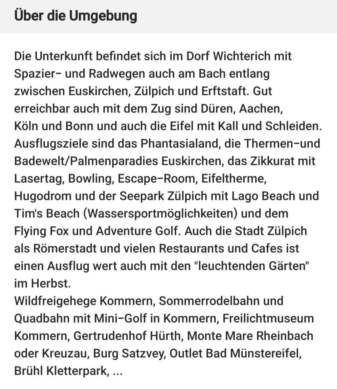 Private 1-2,5 -zimmer-wohnung Mit Terrasse * Zulpich